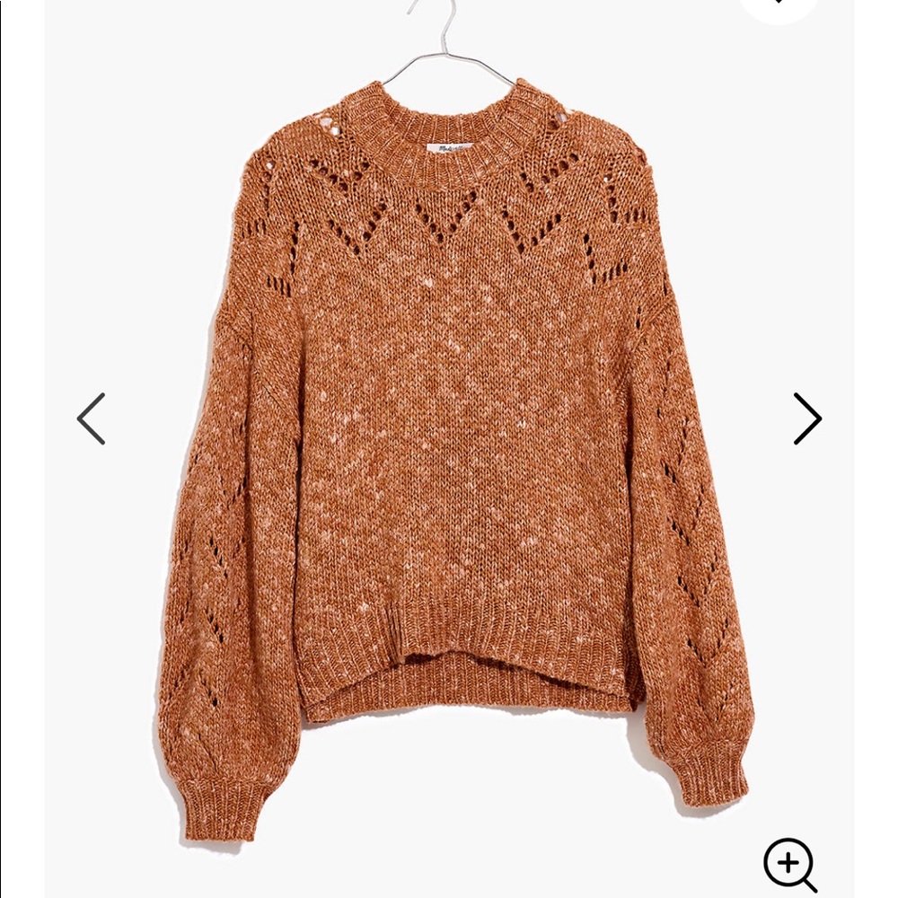 MADEWELL Bubble-Sleeve Pullover Sweater!!!